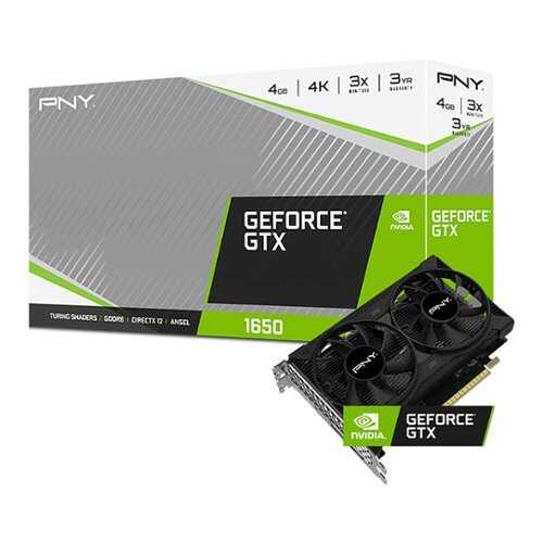 Rent to own PNY - NVIDIA GeForce GTX 1650 4GB GDDR6 PCI Express 3.0 Graphics Card with Dual Fan - Black
