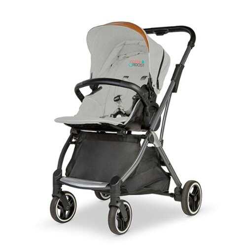 Rent to own Romp & Roost - LUXE Flight Single or Double Stroller including the Hatch 3-in-1 Bassinet - Grey/Black