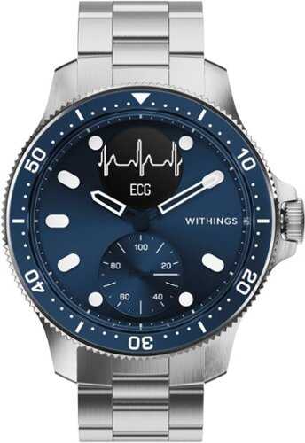 Rent to own Withings - Scanwatch Horizon - Hybrid Smartwatch with ECG, heart rate and oximeter - 43mm - Blue
