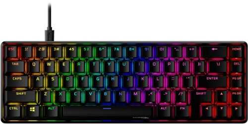 Rent to own HyperX - Alloy Origins 65% Compact Wired Mechanical Aqua Tactile Switch Gaming Keyboard with RGB Lighting - Black