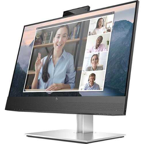 HP - E24mv G4 FHD Conferencing Monitor 23.8 LCD FHD - Black, Silver