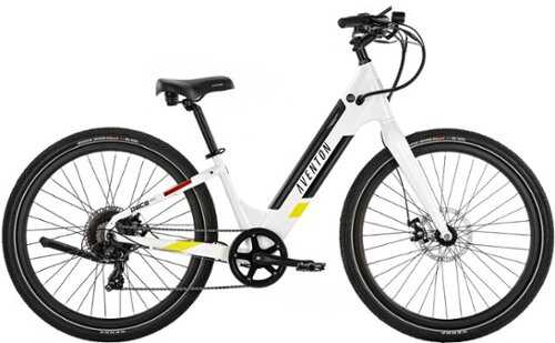 Aventon - Pace 350 v2 Step-Through Ebike w/ 40 mile Max Operating Range and 20 MPH Max Speed - Ghost White