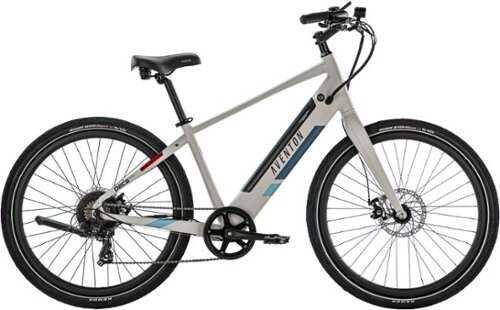 Rent To Own - Aventon - Pace 350 v2 Step-Over Ebike w/ 40 mile Max Operating Range and 20 MPH Max Speed - Cloud Grey