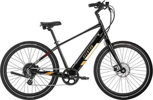 Aventon - Pace 500 v2 Step-Over Ebike w/ 40 mile Max Operating Range and 28 MPH Max Speed - Midnight Black