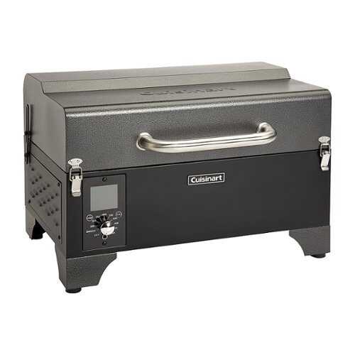 Rent to own Cuisinart - Portable Wood Pellet Grill and Smoker - Black