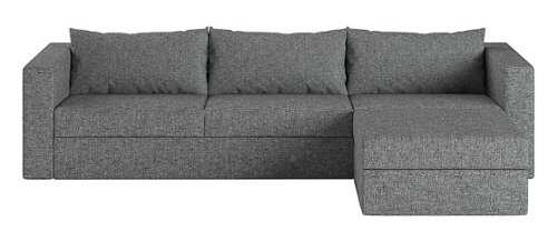 Rent to own Elephant in a Box - 3-Seat Fabric Long Chaise-ish Sofa