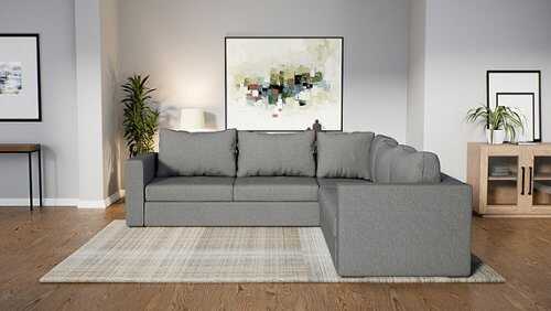 Rent to own Elephant in a Box - 7-Seat Fabric Large "L" Sectional