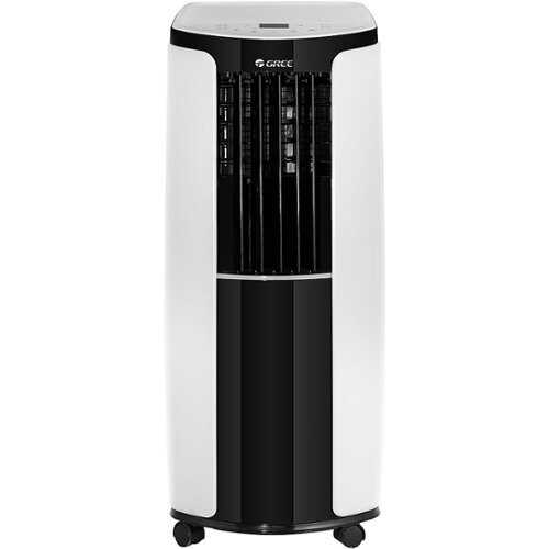 Rent to own Gree - 6,000 BTU Portable Air Conditioner with Remote Control | AC for Rooms up to 250 Sq.Ft | Wheels | Dehumidifer - White/Black