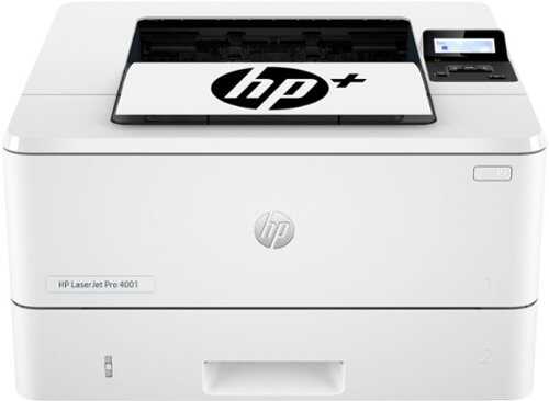 Rent to own HP - LaserJet Pro 4001ne Black-and-White Laser Printer with 3 months of Instant Ink included with HP+ - White
