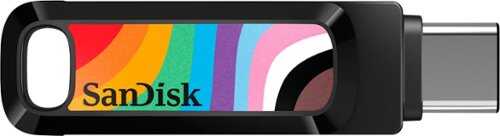 Rent to own SanDisk - Ultra Dual Drive Go Rainbow Pride Edition 128GB USB Type-A/USB Type-C Flash Drive