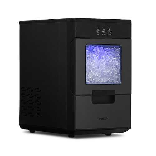 Rent to own NewAir - 44lb. Nugget Countertop Ice Maker with Self-Cleaning Function - Black stainless steel
