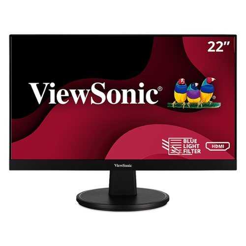 ViewSonic VA2247-MH 22 Inch Full HD 1080p Monitor with Ultra-Thin Bezel, Adaptive Sync, 75 Hz, Eye Care, HDMI, VGA