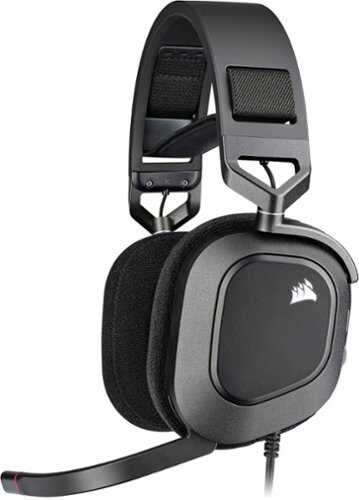 Rent to own CORSAIR - HS80 RGB WIRED Dolby Atmos Gaming Headset for PC with Broadcast-Grade Omni-Directional Microphone - Carbon