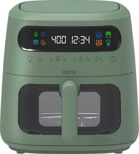 Rent to own CRUX - Marshmello 8-qt. Digital Air Fryer Kit with TurboCrisp - Limited Edition Stuffed Olive