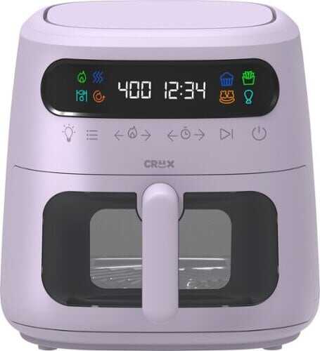 Rent to own CRUX - Marshmello 8-qt. Digital Air Fryer Kit with TurboCrisp - Limited Edition Lavender