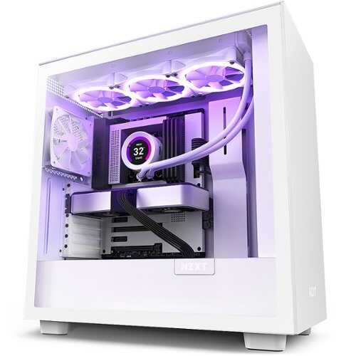 Rent to own NZXT - H7 Mid-Tower ATX Case - White