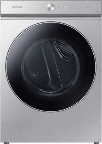 Rent to own Samsung - Bespoke 7.6 cu. ft. Ultra Capacity Gas Dryer with AI Optimal Dry and Super Speed Dry - Silver Steel