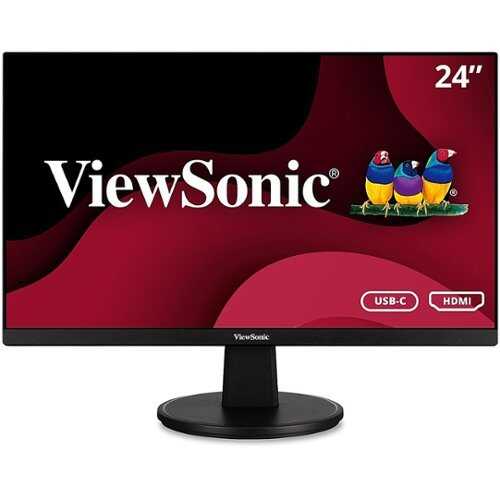 Rent to own ViewSonic - 23.8 LCD FHD Monitor (DisplayPort VGA, HDMI) - Black