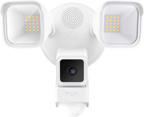 Rent to own Wyze Wired Outdoor Wi-Fi Floodlight Home Security Camera - White