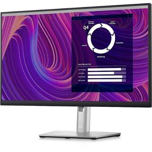 Rent to own Dell - 23.8" LCD Monitor (DisplayPort, USB, HDMI) - Black, Silver