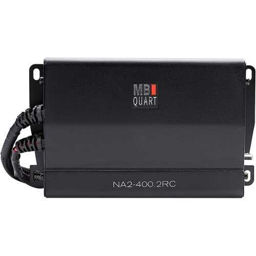 Rent to own MB Quart - Nautic 400W Class D 2-Channel Powersports Amplifier for Polaris Ride Command Source Unit - Black