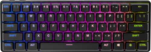 Rent to own SteelSeries - Apex Pro Mini 60% Wireless Mechanical OmniPoint Adjustable Actuation Switch Gaming Keyboard with RGB Backlighting - Black