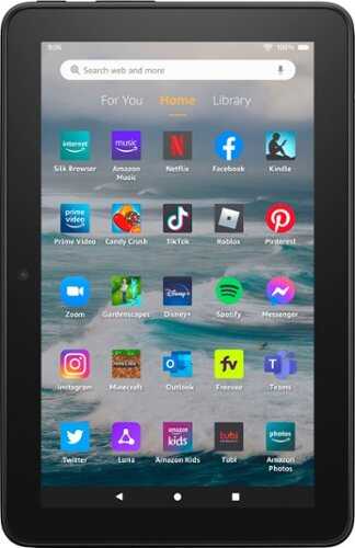 Rent to own Amazon - Fire 7 tablet, 7” display, 32 GB, latest model (2022 release) - Black