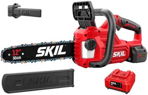 Rent to own Skil - PWR CORE 20 Brushless 20V 12-In Chain Saw with 4.0Ah Battery and Charger - Red/black