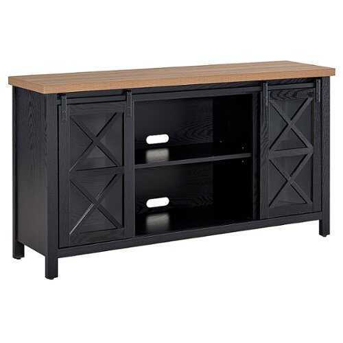 Rent to own Camden&Wells - Clementine TV Stand for TVs up to 65" - Black Grain/Golden Brown
