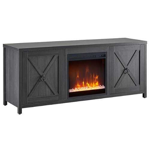 Rent to own Camden&Wells - Granger Crystal Fireplace TV Stand for TVs up to 65" - Charcoal Gray