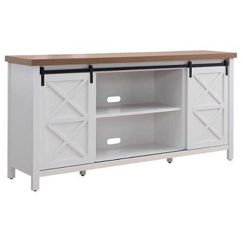 Rent to own Camden&Wells - Elmwood TV Stand for TVs up to 80" - White/Golden Oak