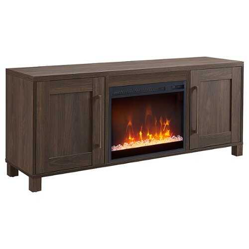 Rent to own Camden&Wells - Chabot Crystal Fireplace TV Stand for TVs up to 65" - Alder Brown