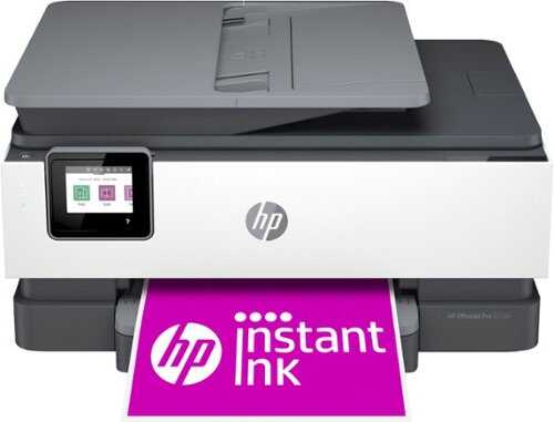 Rent to own HP - OfficeJet Pro 8034e Wireless All-In-One Inkjet Printer with 12 months of Instant Ink Included with HP+ - White