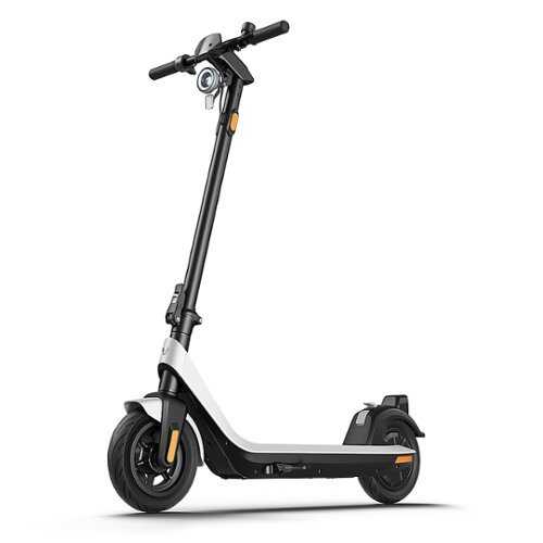 Rent to own NIU - KQi2 Pro Foldable Electric Kick Scooter w/ 25 mi Max Operating Range & 17.4 mph Max Speed - White