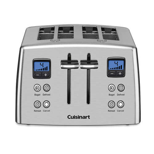 Rent To Own - Cuisinart - Countdown 4-Slice Metal Toaster - Stainless Steel