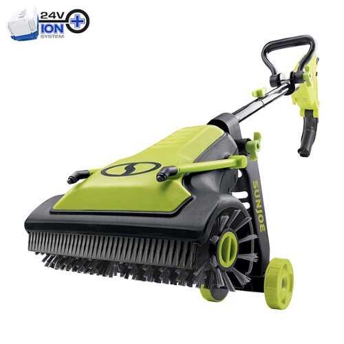 Rent to own Sun Joe - 24-Volt iON+ Cordless Patio Cleaner Kit | Nylon Bristle Brushes | Dual Spray Nozzle | Core Tool Only