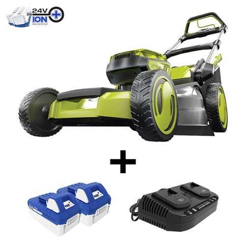 Rent to own Sun Joe - 48-Volt iON+ Cordless Self Propelled Lawn Mower Kit - Green