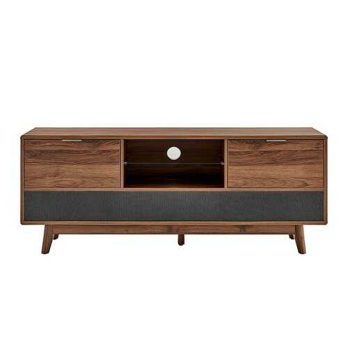 Rent to own Koble - Larsen Smart TV Stand with Audio System - Walnut