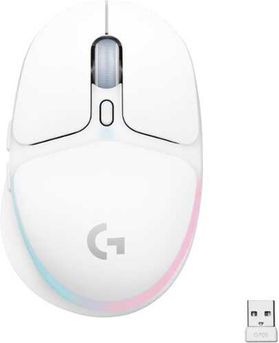 Rent to own Logitech - G705 Aurora Collection Wireless Optical Gaming Mouse with Customizable LIGHTSYNC RGB Lighting - White Mist