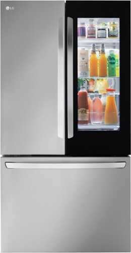 LG - 26.5 cu ft French Door Refrigerator with InstaView - Stainless steel