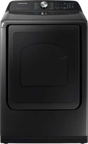 Rent to own Samsung - OBX 7.4 cu. ft. Smart Electric Dryer with Steam Sanitize+ - Brushed Black