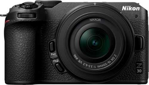 Nikon - Z 30 4K Mirrorless Camera 2-Lens Kit w/ NIKKOR Z DX 16-50mm f/3.5-6.3 VR and NIKKOR Z DX 50-250mm f/4.5-6.3 VR Lenses - Black