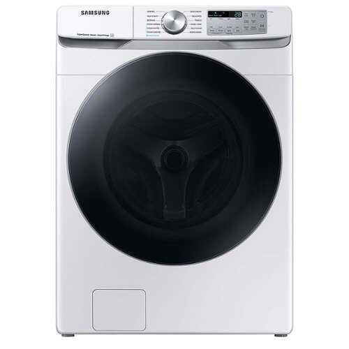 Rent to own Samsung - OBX 4.5 cu. ft. Large Capacity Smart Front Load Washer with Super Speed Wash - White