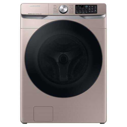 Rent to own Samsung - OBX 4.5 cu. ft. Large Capacity Smart Front Load Washer with Super Speed Wash - Champagne