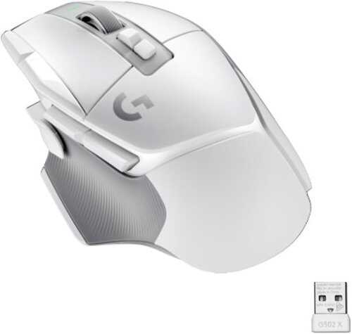Rent to own Logitech - G502 X LIGHTSPEED Wireless Gaming Mouse with HERO 25K Sensor - White