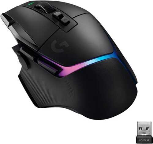 Logitech - G502 X PLUS LIGHTSPEED Wireless Gaming Mouse with HERO 25K Sensor - Black