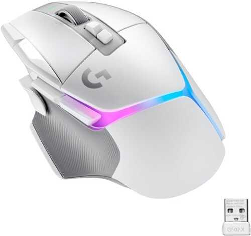 Rent to own Logitech - G502 X PLUS LIGHTSPEED Wireless Gaming Mouse with HERO 25K Sensor - White