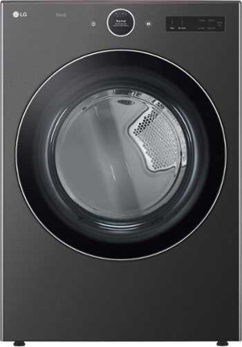 Rent to own LG - 7.4 Cu Ft Gas Dryer with TurboSteam - Black steel