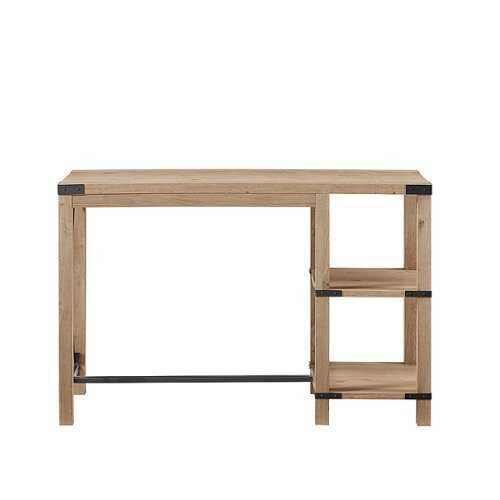 Rent to own Walker Edison - Modern Farmhouse Metal and Wood Desk - White Oak