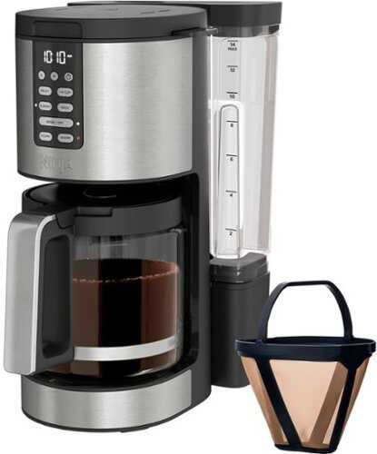 Rent to own Ninja - Programmable XL 14-Cup Coffee Maker PRO, Glass Carafe, Freshness Timer, with Permanent Filter - Black/Stainless Steel